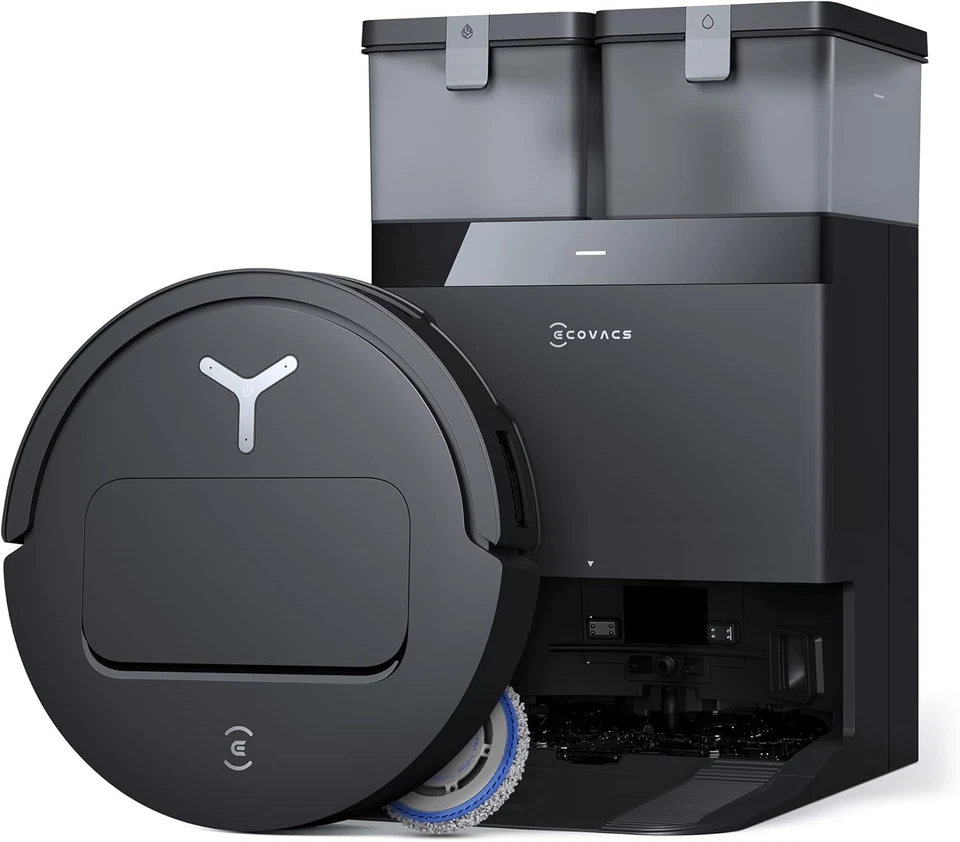 ECOVACS DEEBOT T50 PRO OMNI GEN2 Schwarz Saugroboter mit Wischfunktion 21.000Pa