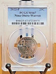 2022-P Washington Quarter Nina Otero-Warren PCGS MS67 #47238975 - Picture 1 of 2