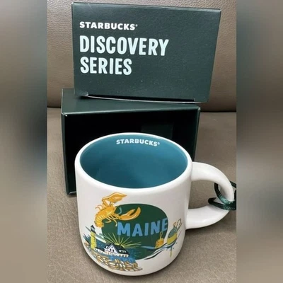 Starbucks Maine Discovery Series Collector Ornament Mini Taza Espresso 2 OZ Foto 1 de 3