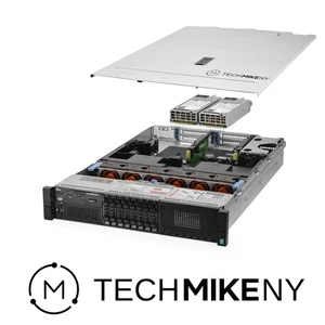 Dell PowerEdge R730 Server 2x E5-2620v4 2.10Ghz 16-Core 64GB RAM 8x 1TB Startup - Picture 1 of 5