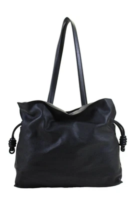 Bolso de Mano Loewe Mujer Doble Asa Cuero Flamenco L Negro Foto 1 de 4