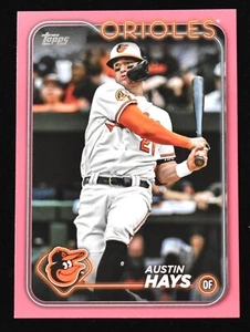 2024 Topps Austin Hays #307 Mother's Day Pink 1/50 SP Baltimore Orioles / Reds - Picture 1 of 3