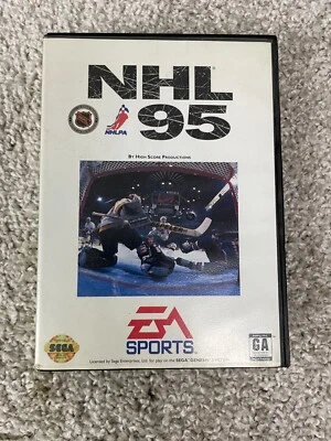 Sega Genesis EA Sports NHL 95 Stanley Cup High Score Production Rated G Untested - Image 1 of 4