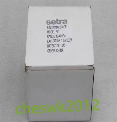 1 PCS NEW IN BOX setra differential pressure switch 2411MR2PACP - Image 1 of 3