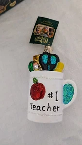Old World Christmas Ornament #1 Teacher - Picture 1 of 5
