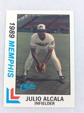 1989 Memphis Chicks-Southern League-BEST Baseball Card-Julio Alcala