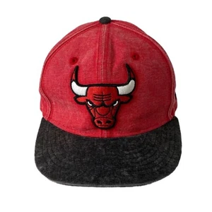 New Era Chicago Bulls NBA Hat Red and Black Snapback Adjustable Adult One Size - Picture 1 of 13