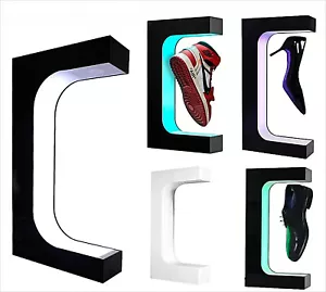 Levitating Shoes Display Lamp Stand Floating Rotating Leather Sneaker LED Light - Bild 1 von 22