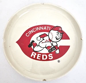 Vintage 1970’s Cincinnati Reds Baseball Ashtray Big Red Machine MLB, 7" Diameter - Picture 1 of 4