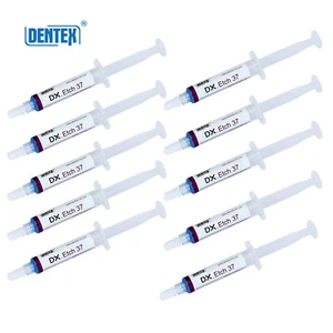 10*DENTEX Dental Etchant 37% Acid Etching Gel Silica Blue Gel For Adhesive/Resin - Picture 1 of 7