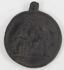 SELTENES MITTELALTERLICHES CHRISTLICHES WACHSSIEGEL - RELIGIÖS - 13. JAHRHUNDERT - SEHR SELTEN - Bild 1 von 3
