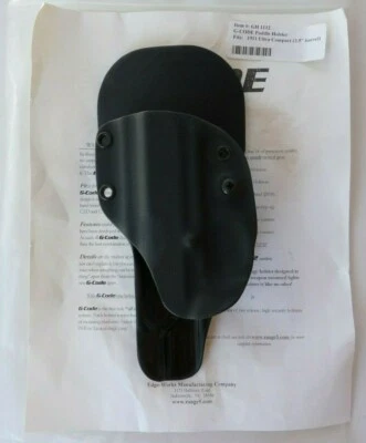 G CODE 1911 ULTRA COMPACTO 3.5" RH PADDLE KYDEX PORTADOR FUNDA PISTOLA PISTOLA PISTOLA Foto 1 de 4