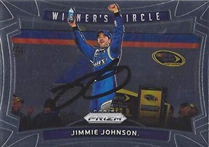 AUTOGRAPHED Jimmie Johnson 2016 Panini Prizm Racing WINNERS CIRCLE (Atlanta Race