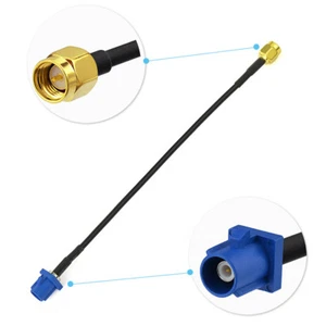 Fakra C Stecker auf SMA Stecker Kabel RG174 30cm 12 "für GPS Telematik - Bild 1 von 4