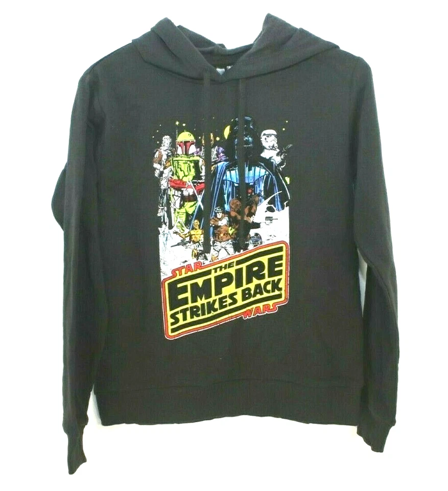 Star Wars The Empire Strikes Back Hooded Cropped Sweatshirt Small Juniors