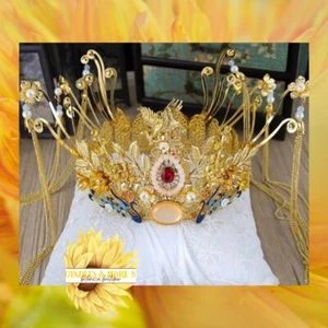 Oshun Krone Diadem Corona Santeria Osha IFA Orisha Religion Altar Ochun - Bild 1 von 3