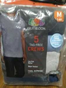 Fruit of the Loom Men's 6-Pack Tag Free Shortsleeve Crew T-Shirts - Assorted... - Picture 1 of 1