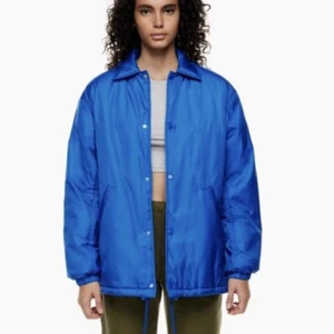 Tna Aritzia Giacca donna blu royal Coaches puffer, taglia 1 - Foto 1 di 10