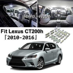 14 Bright White Bulb For Lexus CT200h 2010-2016 LED Interior Light Package Kit - Picture 1 of 10