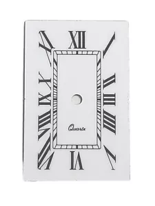 Quadrante bianco lacca cifre romane tipo Cartier Tank american 28x18 - Ronda 751 - Imagen 1 de 1