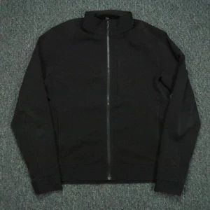 Lululemon Sojourn Jacket Mens Large Black Bomber Full Zip Pockets Long Sleeve - Picture 1 of 11