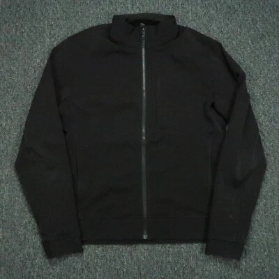 Lululemon Sojourn Jacket Mens Large Black Bomber Full Zip Pockets Long Sleeve - Image 1 of 4