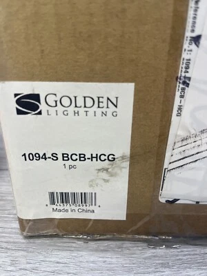 Mini colgante Golden Lighting 1094-S-HCG Ariella 10" W - bronce champán cepillado Foto 1 de 3