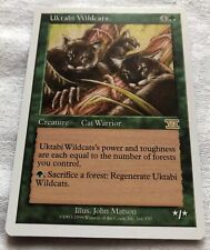 Uktabi Wildcats - Mtg Magic The Gathering - Sixth Edition Rare - NM