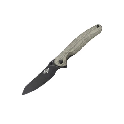Olight Oknife Drever Folding Knife w/OD Green Micarta Handle, 3.49" N690 SS Blad