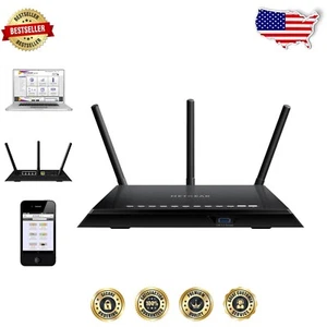 Compact AC1750 Wi-Fi Router with Advanced Security & Parental Control - Black - Picture 1 of 6