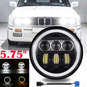 5-3/4 5.75" LED Headlight W/ DRL Turn Light Headlamp For BMW 325i 528i 535i E30 - Picture 1 of 16