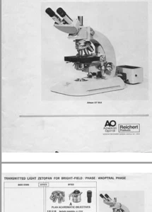 Reichert Zetopan Microscope Order & price list 1976 PDF Bestell,- und Preisliste - Bild 1 von 11