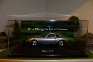 Modellauto Opel GT, Sonderserie 1998, Nur Fliegen ist Schöner,  Maßstab 1:43 !!! - Bild 1 von 12
