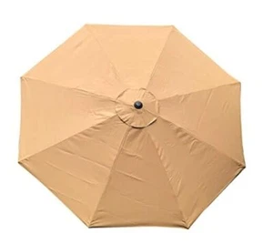 Decor Replacement ** Sand ** Strong & Thick Umbrella Canopy for 10ft 8 Ribs - Picture 1 of 8