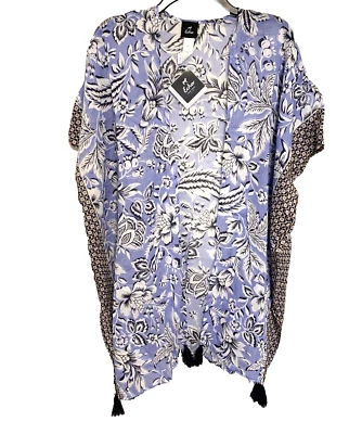 Echo Delamere 100% Cotton Duster Blue - Image 1 of 4