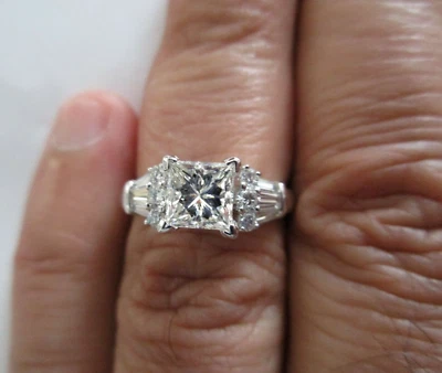 1.60 Carat 18K Gold Diamond Engagement Ring Center=1.10 I-VS2  Value=$15,750 - Image 1 of 4