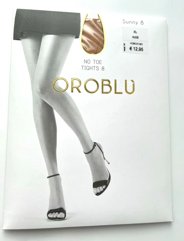 Oroblu Sunny 8 Strumpfhose Zehenfrei No-Toe Ultra-Transparent Peep-Toe matt Sun - Bild 1 von 2