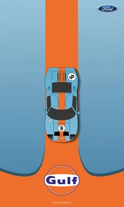 Gulf Ford Flag - Racing Heritage Le Mans Banner - All Sizes - Picture 1 of 7