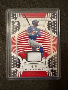 2022 Panini National Treasures Red White & Blue Materials #21/49 Jason Heyward - Picture 1 of 3
