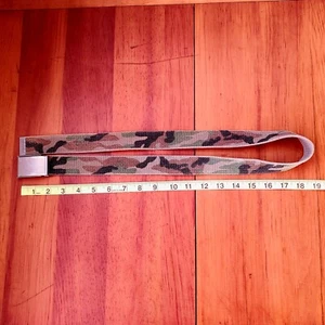 Durable 38" Kids Ratchet Camouflage Belt Brushed Steel Buckle/Tip Up To 30 Olive - Picture 1 of 4