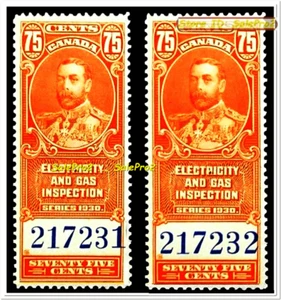 2x CANADA 1930 CANADIAN REVENUE GEORGE V MINT FACE $1.50 MNH RARE PAIR STAMP LOT - Picture 1 of 5
