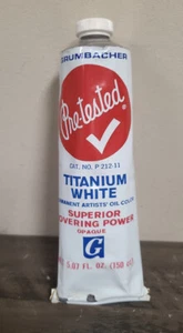 De colección Grumbacher Titanio Pretestado Blanco 5.07 OZ Pintura al óleo de artista nueva en stock - Imagen 1 de 2
