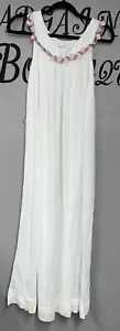 Vintage Montenero For I Do Nightgown Long Ivory Small Nylon - Picture 1 of 4