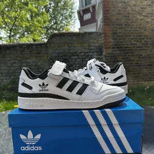 Adidas Originals Forum Low | Size UK 11 |Cloud White / Core Black | FY7757 New - Picture 1 of 9