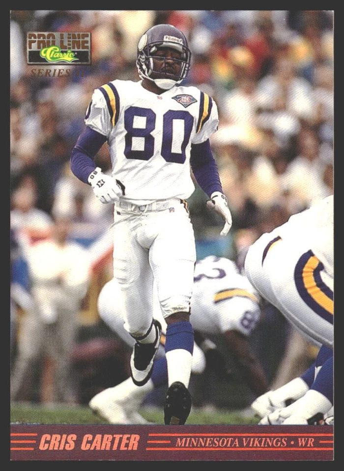 Cris Carter #II-7 1995 Pro Line Series II Minnesota Vikings - Image 1 of 2