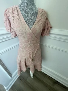 Hello Molly Mujer Vestido Encaje Rosa Talla 4 - Imagen 1 de 2