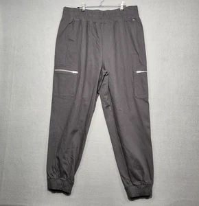 DSG Hose Damen Large grau Twill Jogginghose Cargotaschen Gummibund - Bild 1 von 17