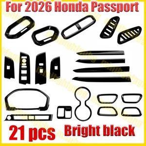 21p Para Honda Passport 2026+ Juego Negro Interior Coche Decoración Cubierta Accesorios - Imagen 1 de 5