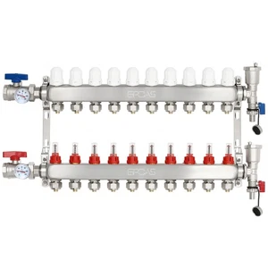 10 Abzweig Fußbodenheizstrahler PEX Rohrheizung Hydronik Verteiler - Bild 1 von 6