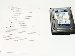 Western Digital WD2500AAJS 250 GB SATA Festplatte - Powers On | For Parts - Bild 1 von 8